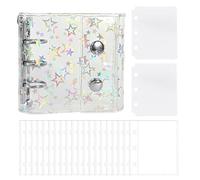Clear Paper Binder, Photo Storage Book, Photocard Album with Transparent Sleeves, Document with Durable Cover, Filing Accessory, for Journal Cards Receipts Tickets Small Accessories