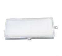 Clear Paper Money Storage Sleeves Kit of 100 Pieces with Plastic Box for Secure Currency Protection and Display Made from Polypropylene