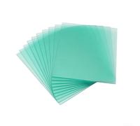 Clear Pc Welding Protective Lens Plate For Helmet Replacement Solar Auto Darkening Filter Sheet Fire Resistant Cover 10 Pack Material(123 * 98mm)