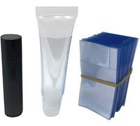 Clear Perforated Shrink Band for Lip Balm Tubes and Lip Gloss Squeeze Tubes (100 Pack)
