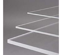 Clear Perspex Acrylic Glass Plastic Sheet Custom Cut Size 800mm x 700mm, 2mm Thickness