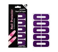 Clear PET Nails Guards Stickers, Neat Color Lines, Purple | Bendable Curved Nails Guards Stickers Ensuring Neat Color Lines, Home Salon Manicures for Various Users and Artists