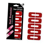 Clear PET Nails Guards Stickers, Neat Color Lines, Red | Bendable Curved Nails Guards Stickers Ensuring Neat Color Lines, Home Salon Manicures for Various Users and Artists
