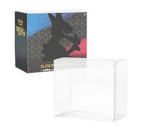 Clear PET Protector Case Compatible with Elite Trainer Box (ETB) - 0.5mm Rigid Plastic Display Sleeve for Sealed Trading Card Boxes (5)