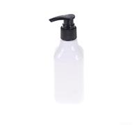 Clear PET Soap Dispenser 200ml Wide Mouth Pump(White)
