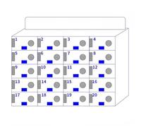 Clear Phone Storage Cabinet for Students & Employees - Mobile Locker Holds 9 to 40 Devices 20 Slot Factory Direct Visual Management Solution