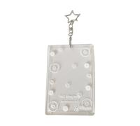 Clear Photo Display Case 3Inch Photo Card Protector Water Acrylic Case for Backpacks Bag Decoration Hanging Sleeve for Backpack