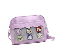 Clear Pin Display Bag Itabag Crossbody PU Leather Shoulder Student Book Japanese Styles Messengers Japanese Crossbody For Women Pu Leather Itabag Clear Shoulder