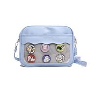 Clear Pin Display Bag Japanese Styles Itabag Trend Shoulder Crossbody PU Leather Messengers Student School Japanese Crossbody For Women Pu Leather Itabag Clear Shoulder
