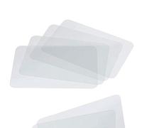 Clear Placemat Set of 4 - Washable Dining or Kitchen Table Mat - Plastic - Heat Resistant