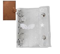 Clear Planner Binder, M5 Notebook Organizer, Transparent Journal Cover with Refillable Pages Design, Study and Business Accessory, Ring Binder with Portable Build for Daily Planning and Record Keeping