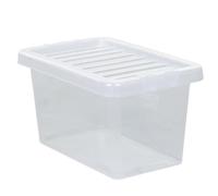 Clear Plastic 4l/7L/11L/14L/25L/32L/37L/45L/60L/80L WHAM Crystal Storage Box with Lid Multi Us Home Office & Workplace Stackable Strong Boxes (Plastic, 7L)