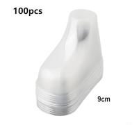 Clear Plastic Baby Booties Display Socks 10 Pcs - PVC Foot Forms for Baby Shoe Presentation, Compatible with 8-12cm Infant Shoes (Pack of 10)(100pcs 9cm)