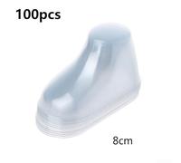 Clear Plastic Baby Sock Display 10 Pcs - PVC Baby Booties Showcase Stand for Infant Shoe Display, Retail Store Props (100pcs 8cm)