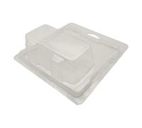 Clear Plastic Blister Case for Hot Wheels & Matchbox SHORT CARD 1:64 Cars, 14.4 x 13.2 x 5 cm, 10-Pack