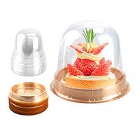 Clear Plastic Cupcake Container,25 PC Diameter 5.3 in Height 4.2 in Muffin Pod Dome Disposable Individual Box Single Holders With Lid for Wedding Birthday Christmas Halloween