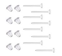 Clear Plastic Earrings for Sports,300 Pairs Clear Earring Studs and Earring Backs