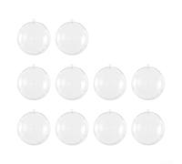 Clear Plastic Fillable Ornaments Create Personalized Decorations for Weddings and Holiday Events (5cm)