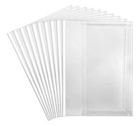 Clear Plastic Folders， Book Cover Transparent Self-Adhesive ive Sleeve for Textbook Multiple Sizes 10/30 Pcs(30PCS,A4)