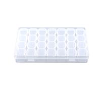 Clear Plastic Medicine Box 28 Slots Pill Box Adjustable Tablet Medicine Pill Container Jewelry Storage Organizer Box 17.5x10.8x2.7cm