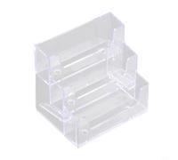 Clear Plastic Multi-Grid Business Card Case for Organizing Visiting Cards by Category at Networking Functions and Seminars (Double grid)