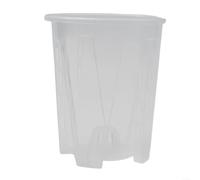 Clear Plastic Orchid Pots With Holes, Transparent Succulent Planters For Balcony, Thickened Flower Pot With Drainage To Prevent Root, for ideal For Garden And Office(14cm)
