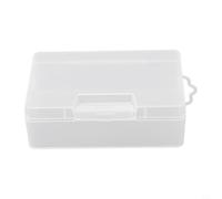 Clear Plastic Organiser Box Transparent Storage Container with Locking Lid Compatible with for Jewellery, Bead Craft Parts, Makeup Accessories Holder, Pill and Medicine(10X7X3.2cm)