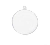 Clear Plastic Ornament Balls for Crafting Holiday Memories Perfect for Family Fun Activities (12cm)