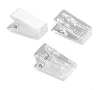 Clear Plastic Photo Display Clips Set of 30 Design Perfect for Various Hanging Needs Around The Home (B)