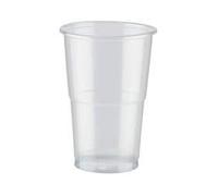 Clear Plastic Pint Cups Disposable Beer Glasses Tumblers