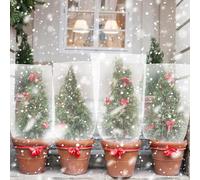 Clear Plastic Plant Covers 5Pcs for Winter Garden Use to Defend Against Freezing Temperatures and Moisture Damage (80 * 140CM)
