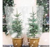 Clear Plastic Plant Covers 5Pcs for Winter Garden Use to Defend Against Freezing Temperatures and Moisture Damage (50 * 60CM)