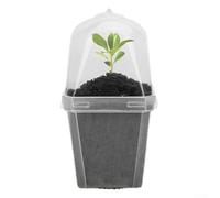 Clear Plastic Plant Pots with Humidity Dome, 3 Inch Nursery Containers for Succulents, For Mini Greenhouse Propagator with Lid, For for Small Indoor Garden and Herb Growing(1pcs)