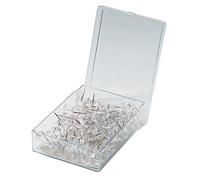 Clear Plastic Push Pins Box 100