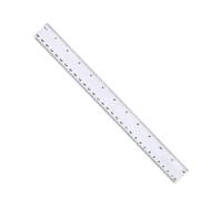 Clear Plastic Ruler 30cm 12 Inch Transparent with Centimeters and Inches for Students School Body Forms for Sewing Plus Size (Clear, 30.5x3x0.2cm)