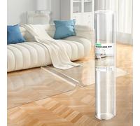 Clear Plastic Runner Floor Mat, Hallway Runner Rug, 60 mil Thick Clear Vinyl Transparent Floor Carpet, Large Area Carpet for Entryway Kitchen Living Room (Clear(Frosted), 1.5x2.5M)