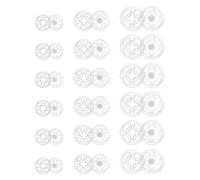 Clear Plastic Sew-On Snaps - 36 Sets Invisible Snap Buttons - Round Sewing Snaps 3 Sizes for Shirts Clothing DIY Crafts