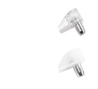 Clear Plastic Shelf Support Peg， 10/50 pcs White Transparent Shelf Studs Pegs for Laminate Glass Shelves(A1-10pcs)
