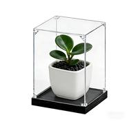 Clear Plastic Showcase, Acrylic Display Case Multicolor Multiple Sizes(A,10x10xH 50cm (4x4xH 20in))