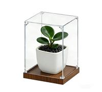 Clear Plastic Showcase, Acrylic Display Case Multicolor Multiple Sizes(B,10x10xH 50cm (4x4xH 20in))