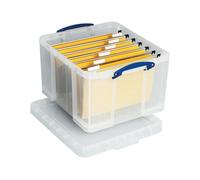 Really Useful 42L Plastic Storage Box - Clear