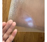 Clear Plastic Table Cloth, Transparent Desktop Protective Film, 0.8mm Frosted Tablecloth, Maternal and Child Grade Waterproof and Oil-Proof Rectangular Vinyl Table Mat (80x140cm/31x55in,A)