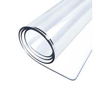 Clear Plastic Table Cover 43x98 Inch1.5mm Thick Rectangle Tablecloth Protector Waterproof Clear Desk Mat for Office Dresser NightstandDurable & Transparent