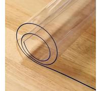 Clear Plastic Table Protector 36"x95" - 2mm Waterproof Scratch-Resistant PVC Cover for Dining Coffee End Tables & Countertops -Furniture Shield