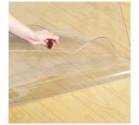 Clear Plastic Table Protector Mat for Dining Room - Non-Slip Rectangle Runner Rug 1.5mm Thick Perfect for Small & Large Chairs Size: 5.5x16.5ft (167.6x502.9cm)