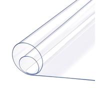 Clear Plastic Tablecloth 80x120cm Waterproof PVC Table Cover Scratch-Resistant Easy to Clean Ideal for Kitchen & Outdoor Use & Stylish Dining Essential