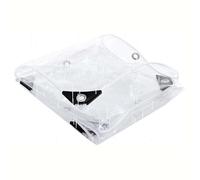 Clear Plastic Tarp, Waterproof Transparent Tarpaulin, 350 G/M², 14mil Thick Heavy Duty Clear Tarp with Grommets, for Car, Roof, Boat, Camp, Canopy, WoodpileClear, 1x3.5m/3.3x11.5ft