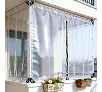 Clear Plastic Tarpaulin Side Panels,0.35mm Pvc Clear Waterproof Tarp,Rainproof Tarp,Tear Resistant Cover,Outdoor Camping Awning Canopy Patio Tent,WxH-3.2x2.5m/10.5x8.2ft