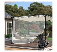 Clear Plastic Tarpaulin With Eyelets Thickened PVC Gazebo Curtains for Patio, Pergola, Porch, Gazebos Partition Curtain, chicken coop(13.12x22.96ft/4x7m)