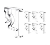Clear Plastic Valance Clips for 2 Inch Blinds, 6 Pack Replacement Holders for Window Treatments for Home Office School